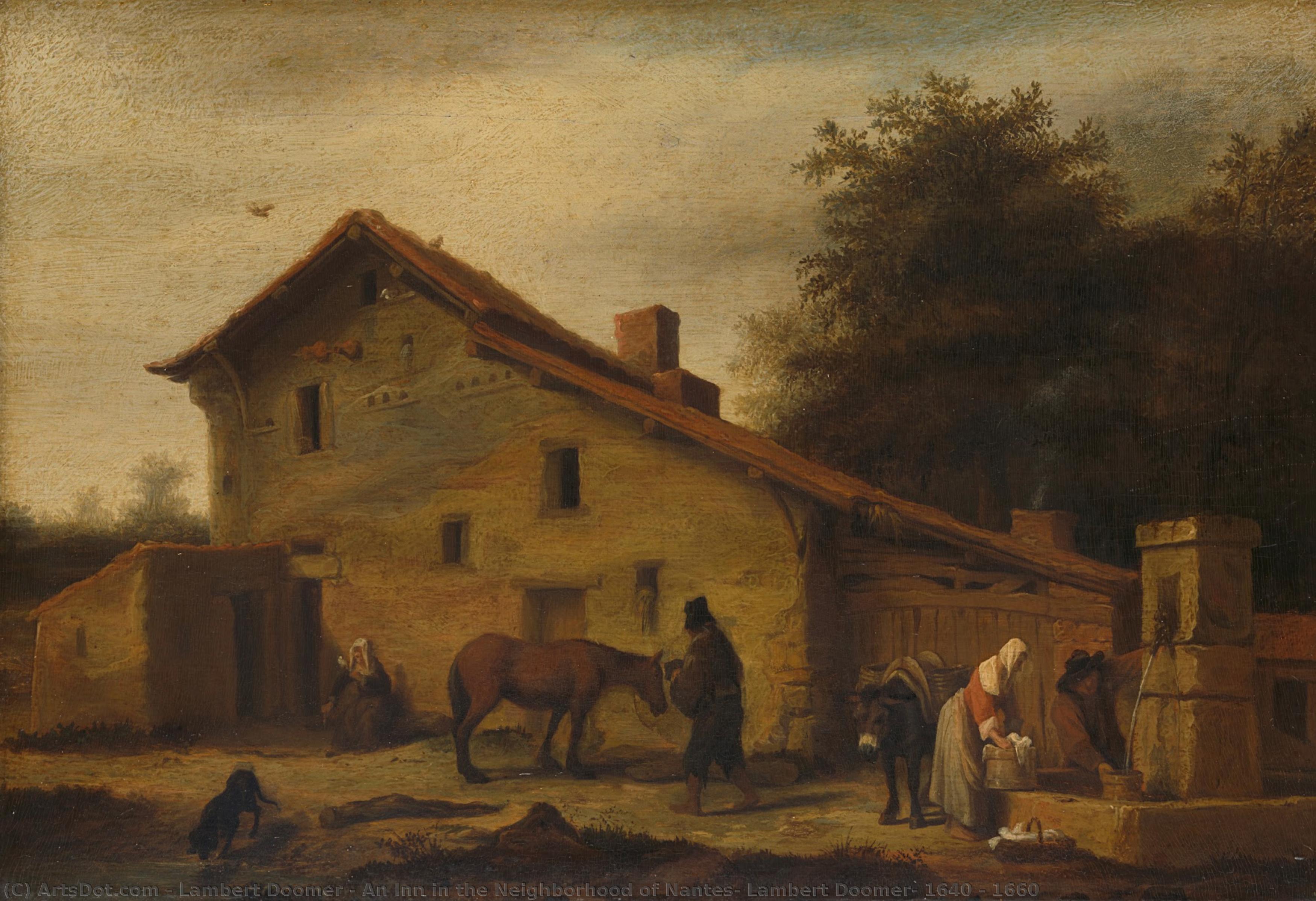 An Inn In The Neighborhood Of Nantes, Lambert Doomer, 1640 - 1660 — Lambert Doomer