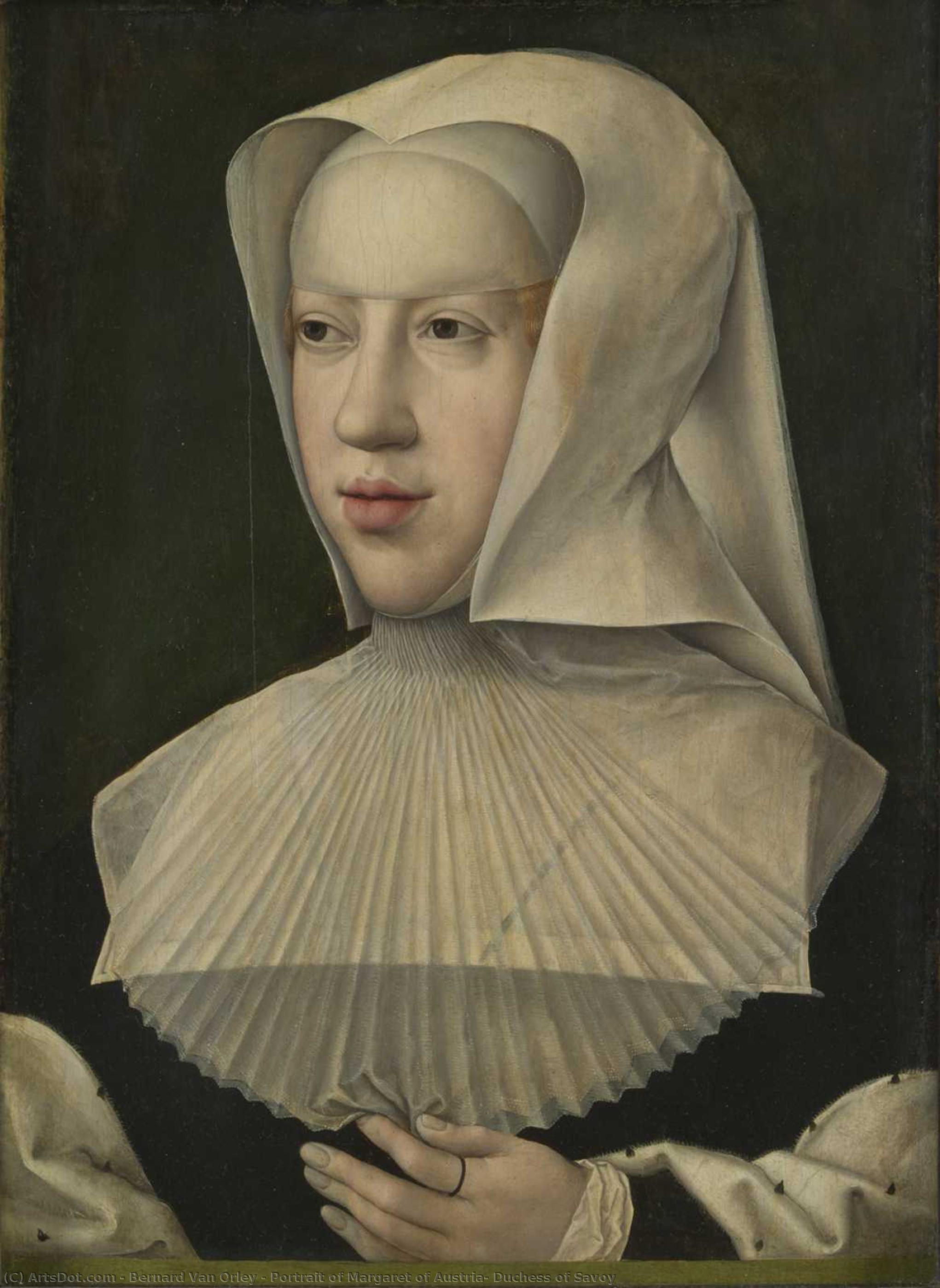 Portrait Of Margaret Of Austria, Duchess Of Savoy — Bernard Van Orley