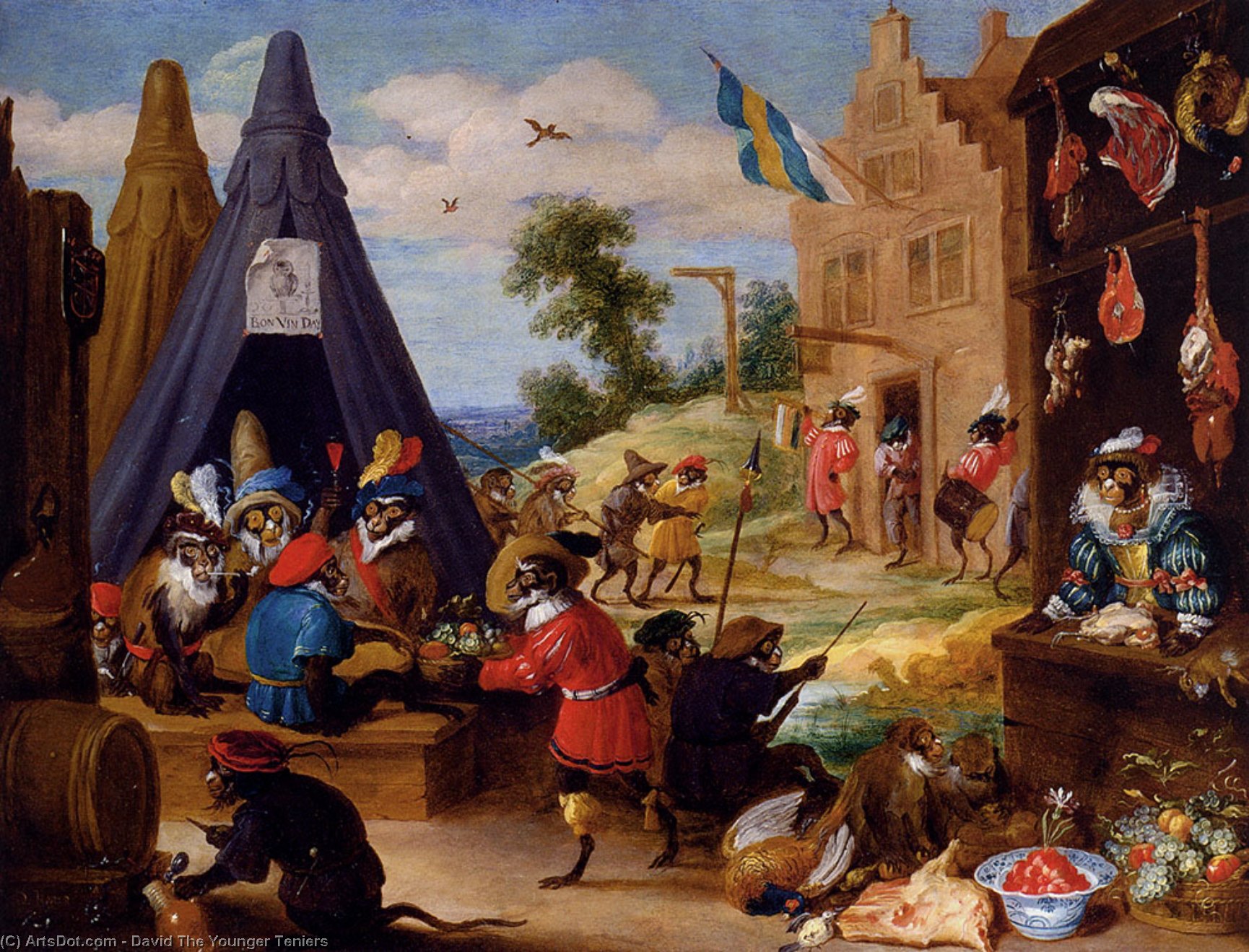 A Festival 0f Monkeys — David Teniers The Younger