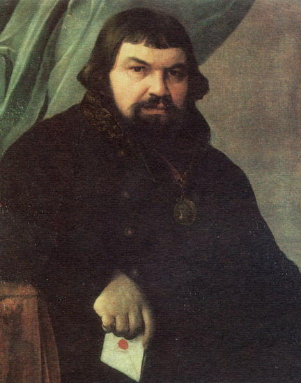 Portrait Of The Merchant Obraztsov — Alexei Venetsianov