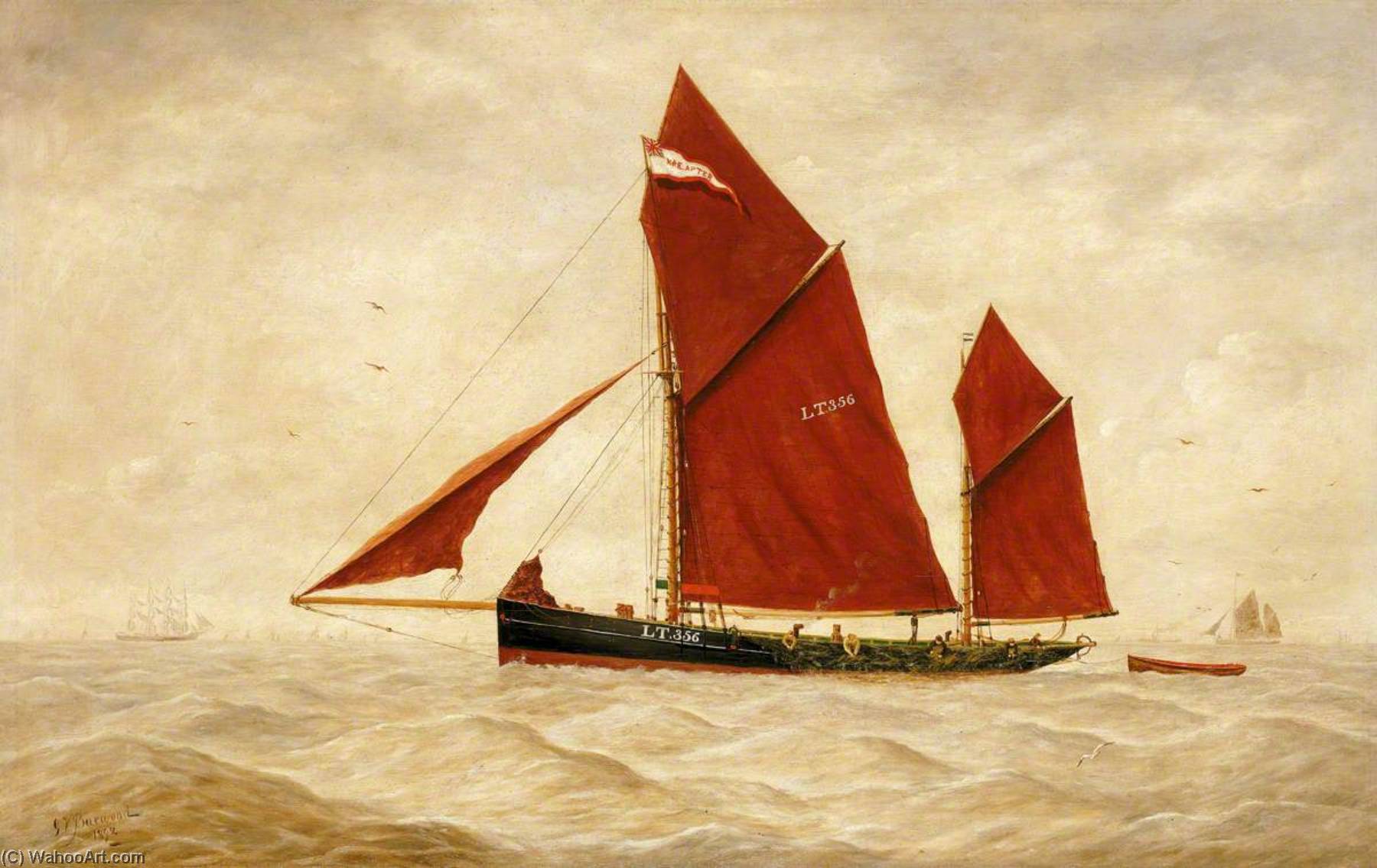 The Lowestoft Trawler 'lt356' — George Vemply Burwood