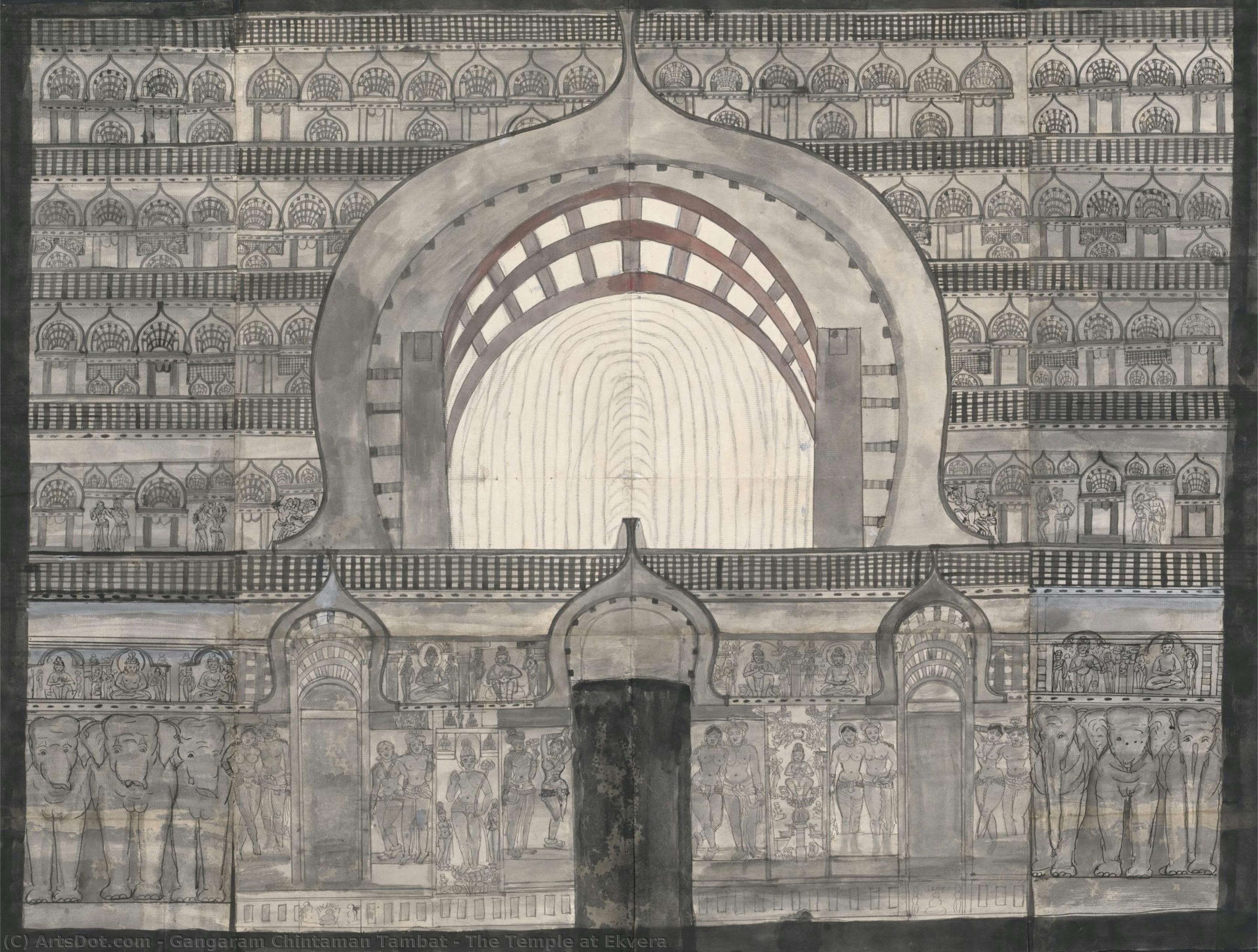 The Temple At Ekvera — Gangaram Chintaman Tambat