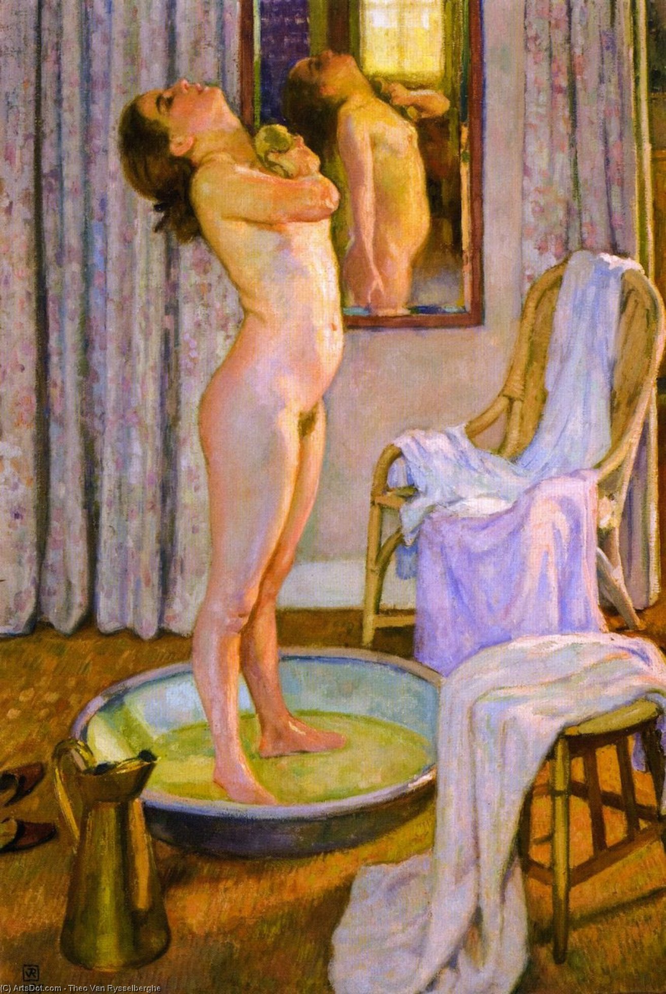 Girl In Bath (also Known As Jeune Ville Au Tub) — Theo Van Rysselberghe