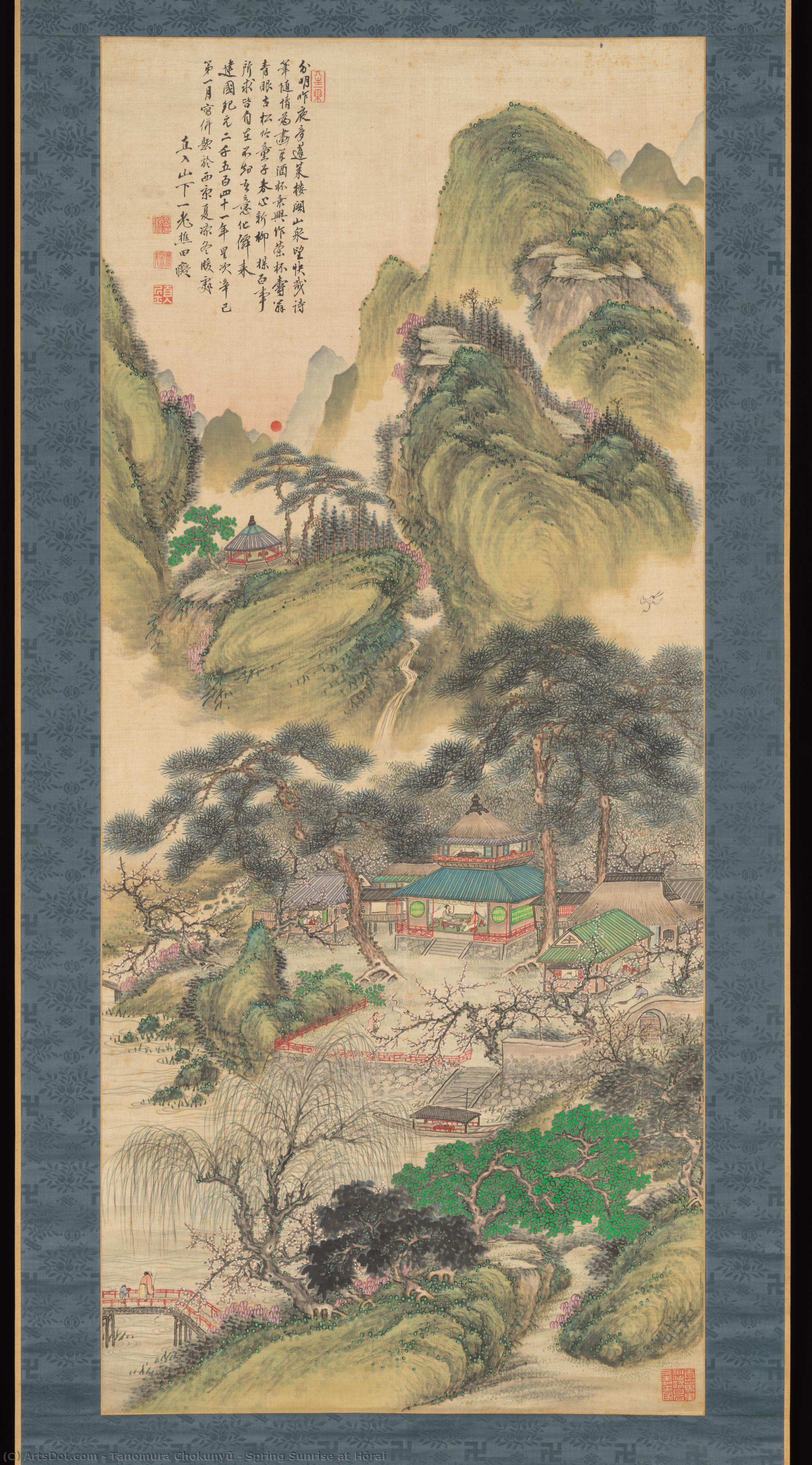 Spring Sunrise At Hōrai — Tanomura Chokunyū 田能村直入