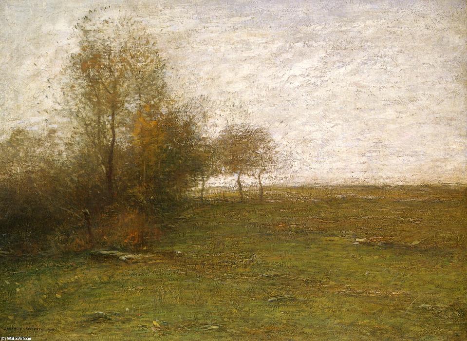 Landscape At Feu De Broussailles — Paul De Longpré