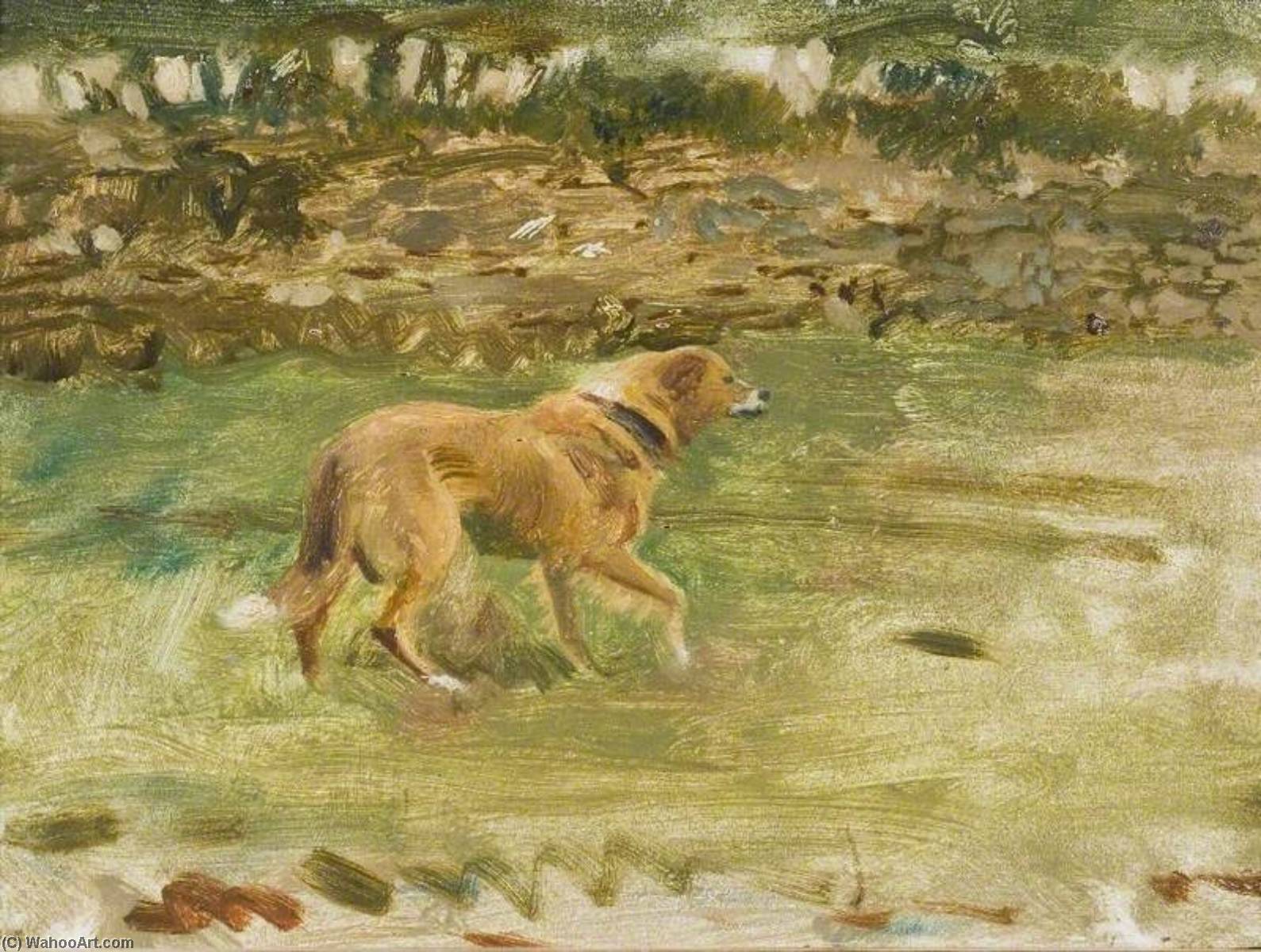 Un Perro Pastor En Withypool, Exmoor — Sir Alfred James Munnings