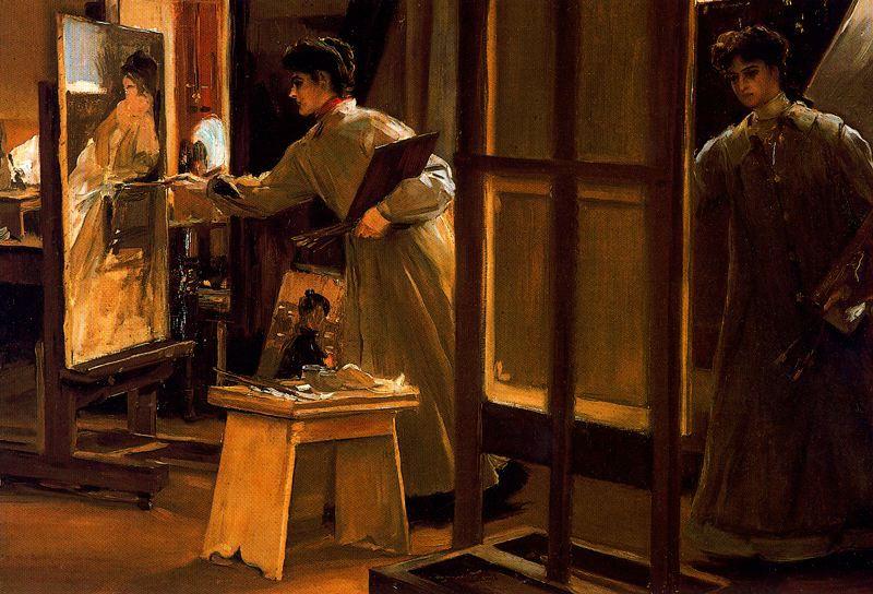 Portrait Of The Daughters Of Guridi — José Villegas Cordero