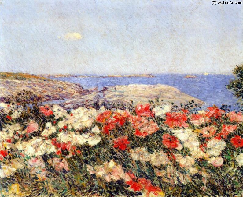 Poppies On The Isles Of Shoals — Frederick Childe Hassam