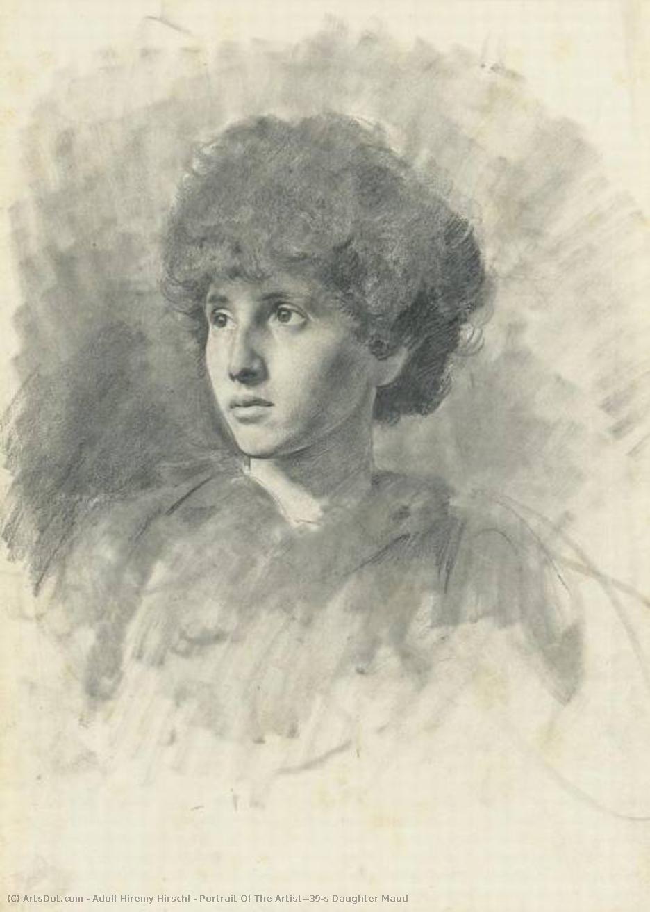 Portrait Of The Artist's Daughter Maud — Adolf Hiremy Hirschl