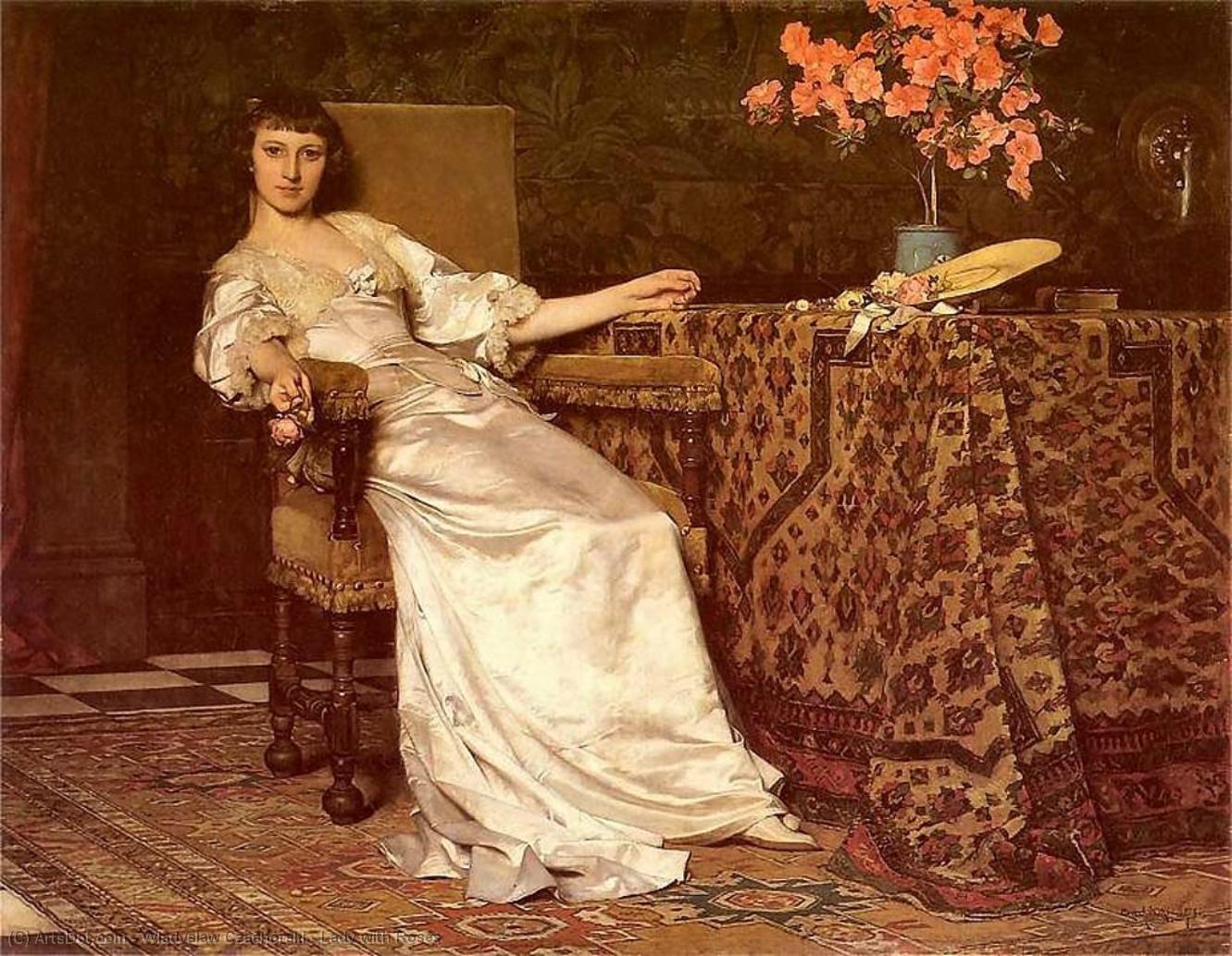 Lady With Roses — Wladyslaw Czachórski