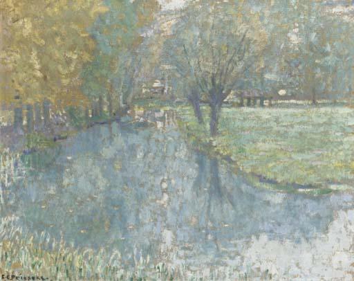 On The River, Giverny — Frederick Carl Frieseke