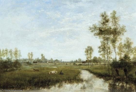 Summerscape With Shepherd Boy — Cesar De Cock