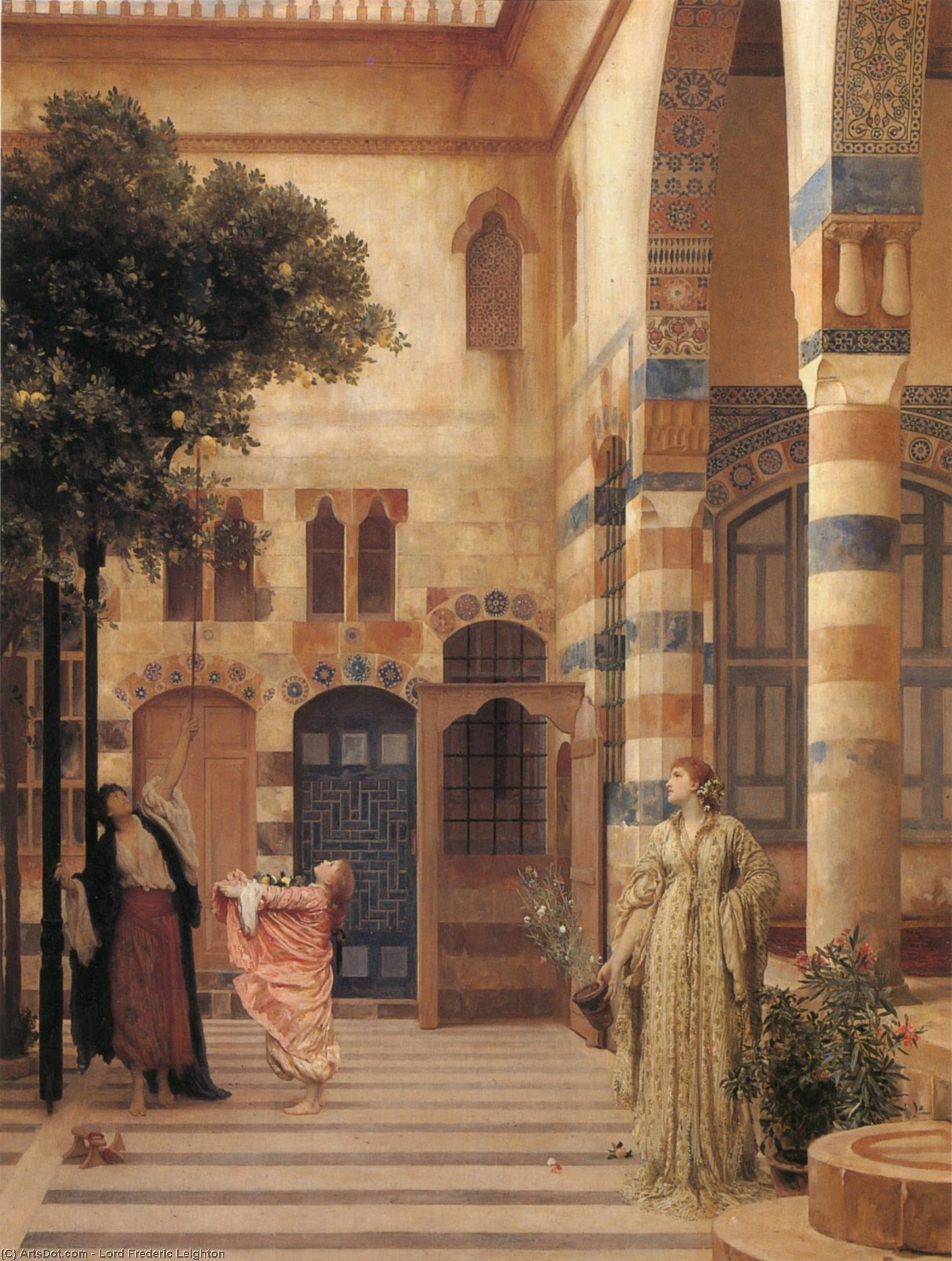 Old Damascus: Jew's Quarter (also Known As Gathering Citrons) — Sir Frederic Lord Leighton