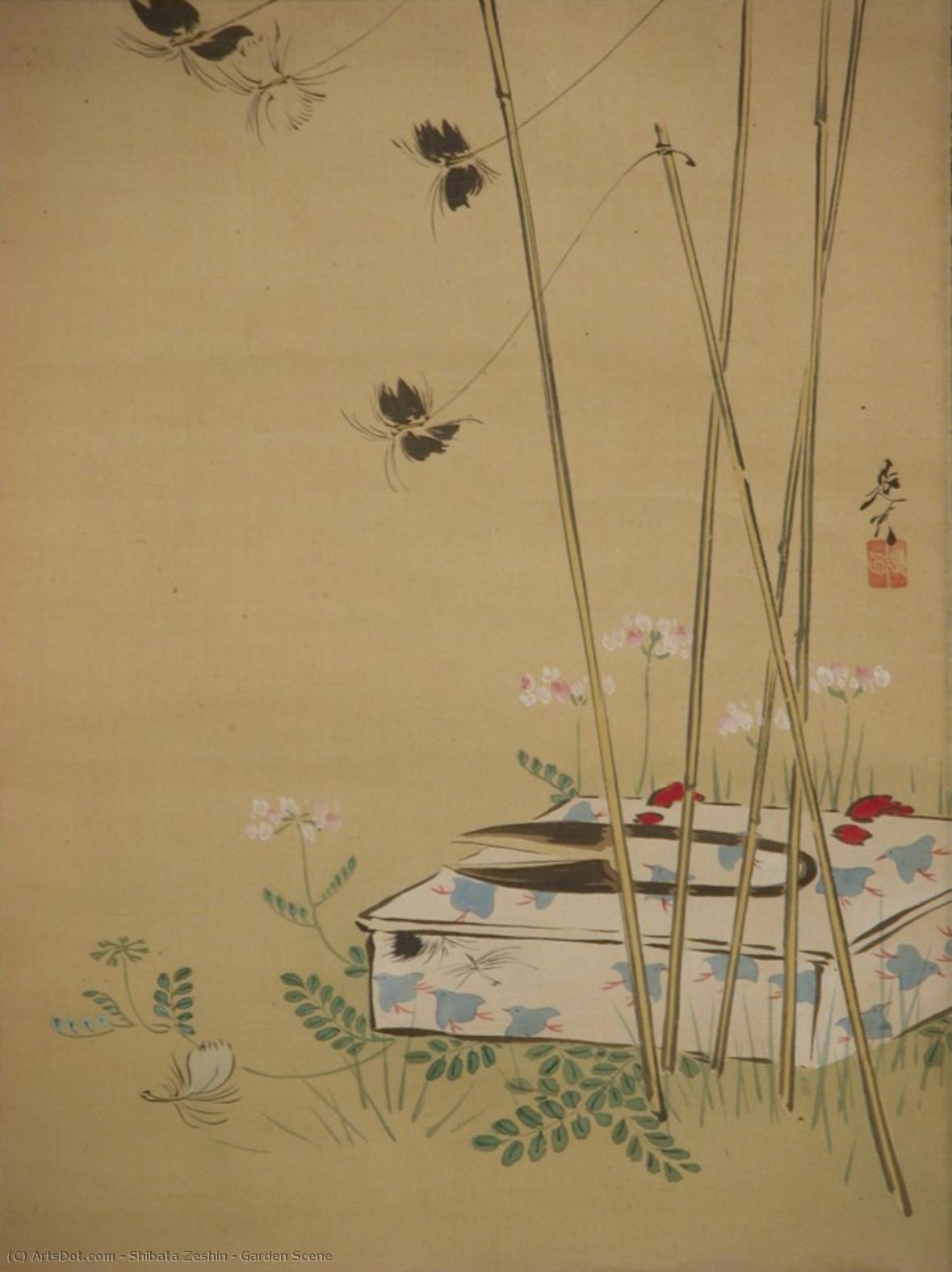 Garden Scene — Shibata Zeshin