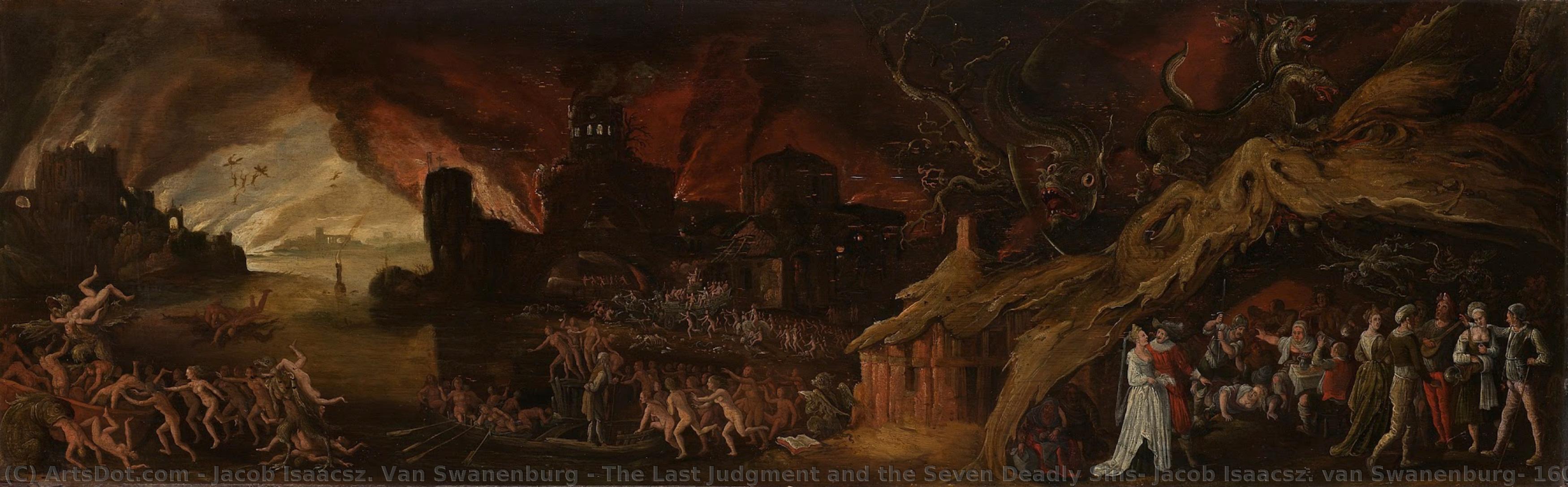 The Last Judgment And The Seven Deadly Sins, Jacob Isaacsz. Van Swanenburg, 1600 - 1638 — Jacob Isaacsz. Van Swanenburg