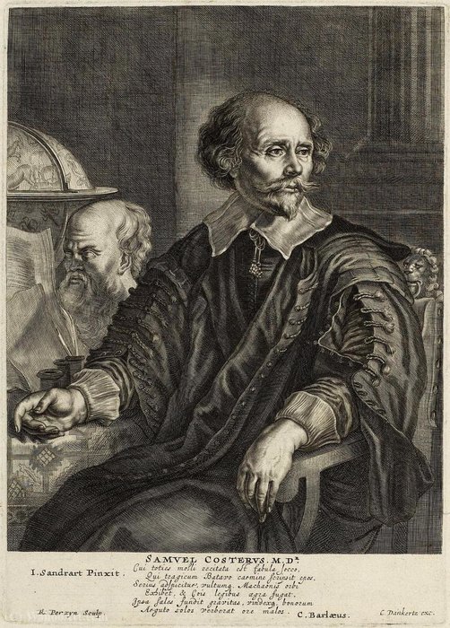 Engraving Of Samuel Costerus Reinier Persijn — Joachim Von Sandrart