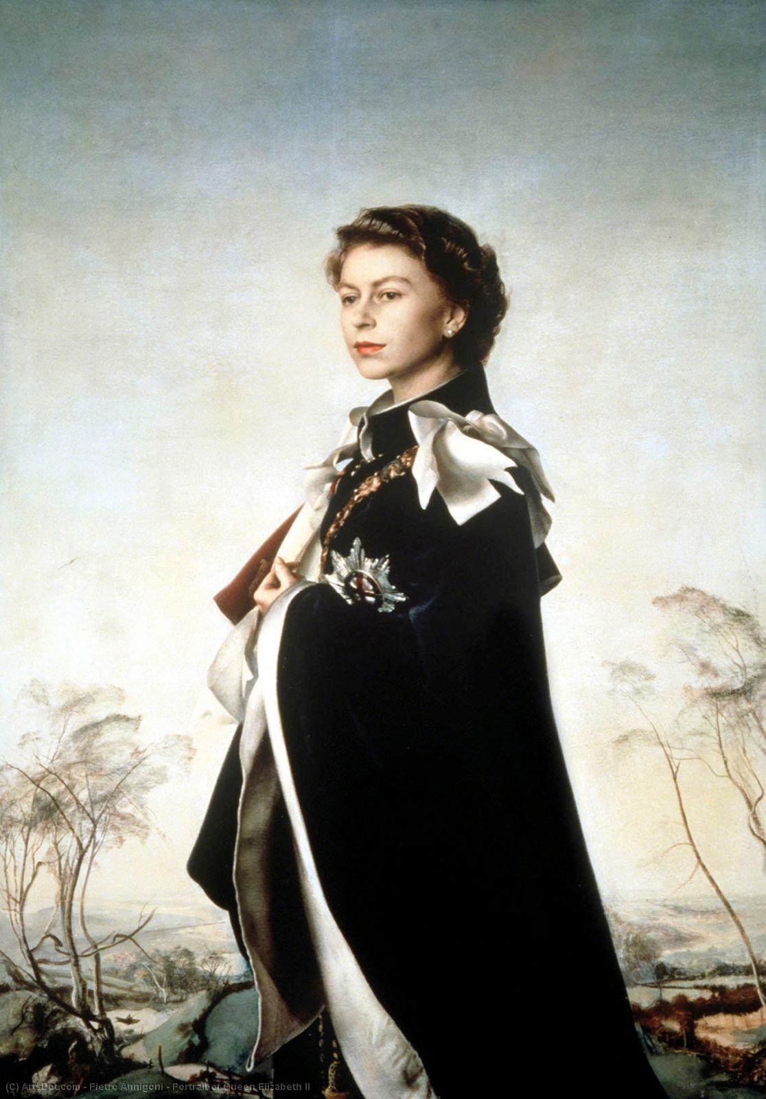 Portrait Of Queen Elizabeth Ii — Pietro Annigoni