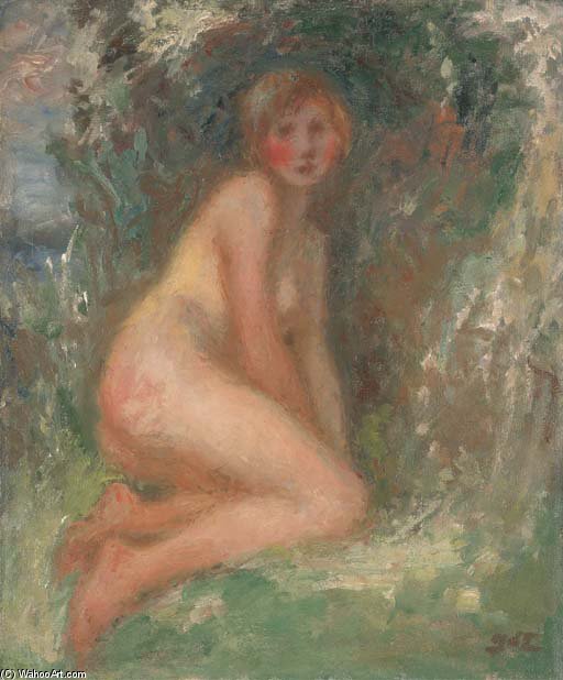 Naked Woman In A Landscape — Georges D'espagnat