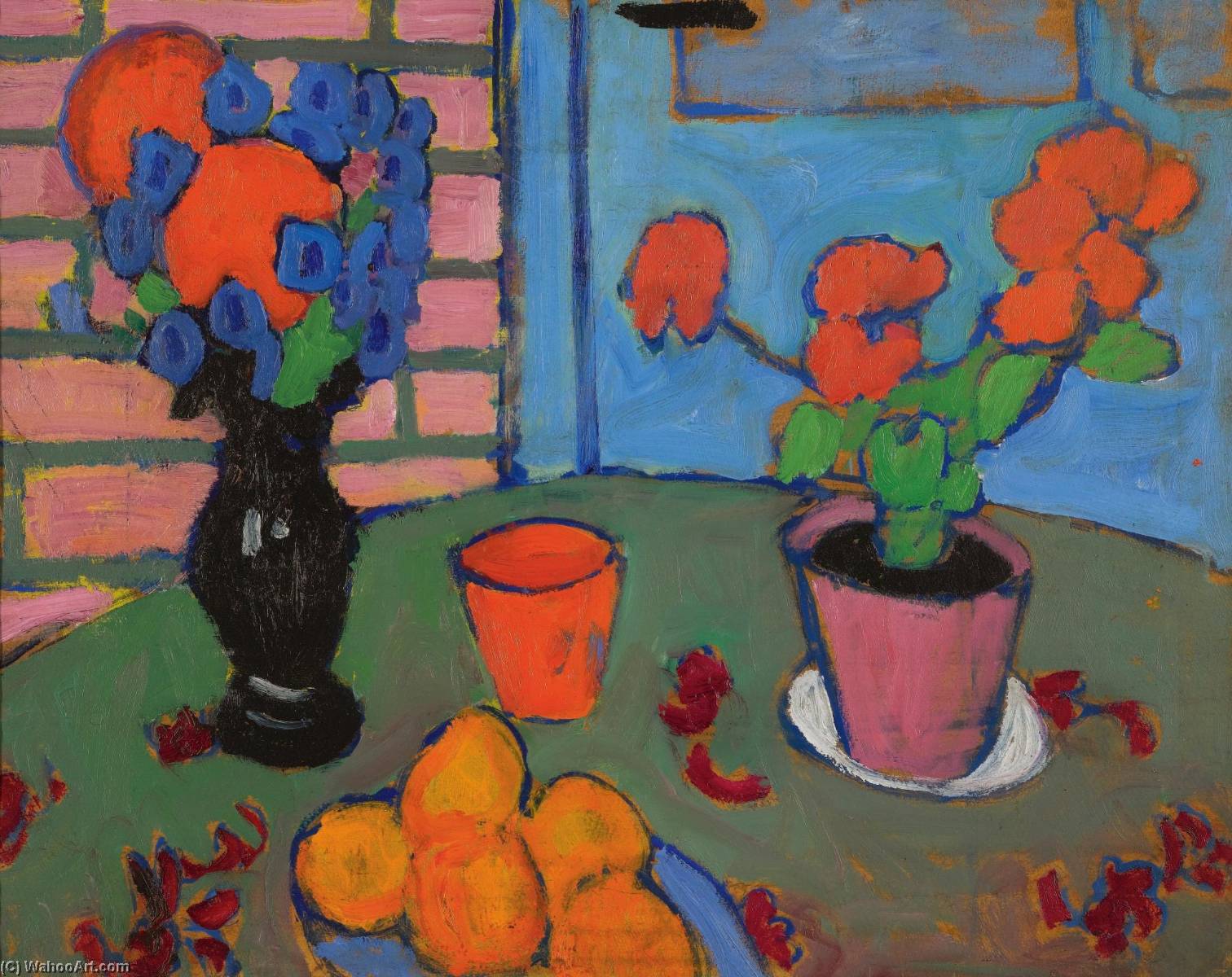 Stillleben Mit Blumen Und Orangen (still Life With Flowers And Oranges) — Alexej Von Jawlensky