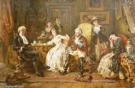 Baron Munchhausen Relating His Adventures - — Robert Alexander Hillingford