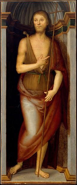 Saint John The Baptist Saint Lucy — Pietro Perugino (pietro Vannucci)