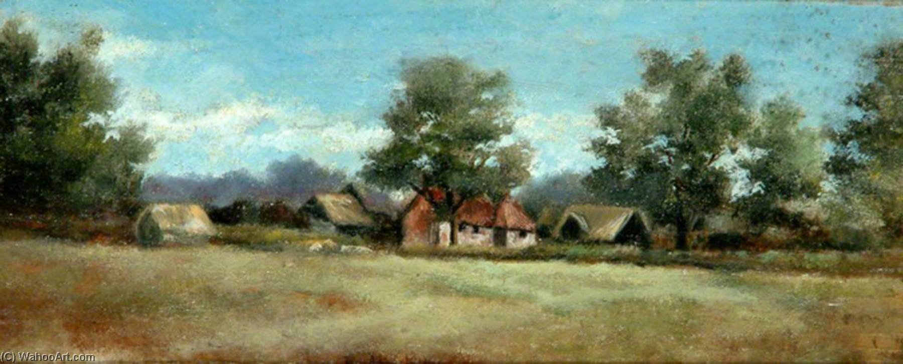 Unidentified Farm Buildings (possibly Crewes Farm) — Charles Langton Lockton