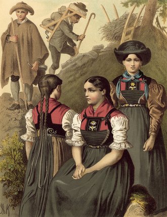 German Costume Tyrol Lechthal — アルベルト・クレッチマー
