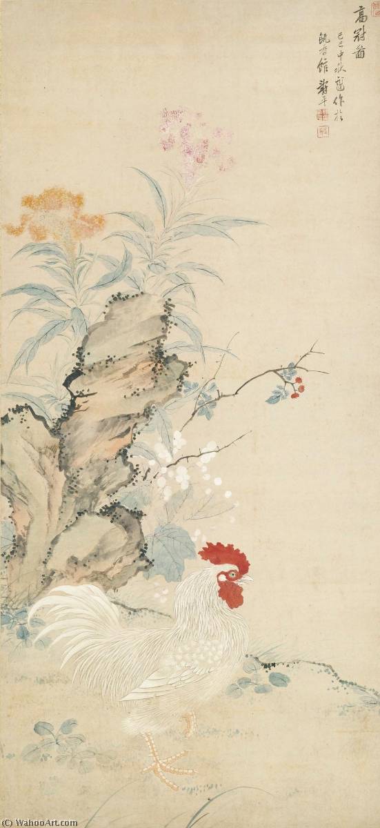 Flowers And Hen — Yun Shouping