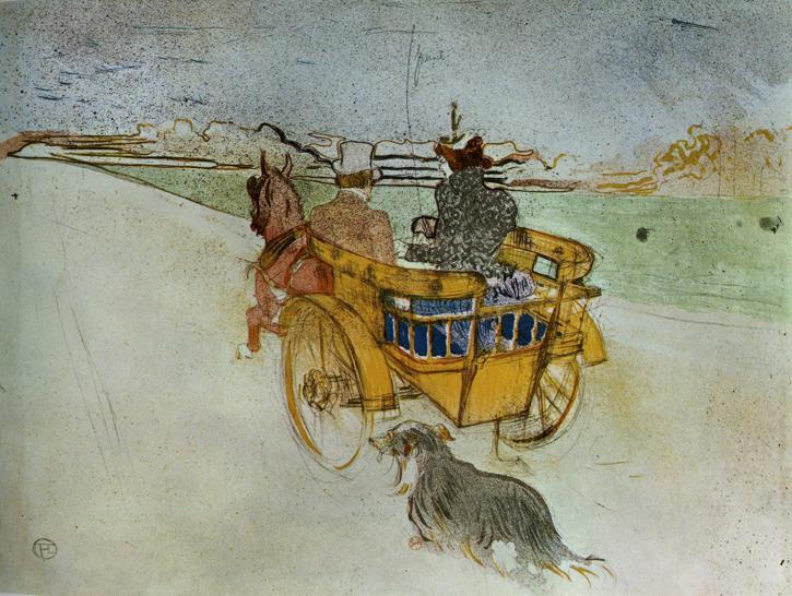 La Charrette Anglaise The English Dog Cart — Henri De Toulouse-lautrec