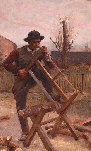 Un Scieur De Bois — Louis Antoine Capdevielle