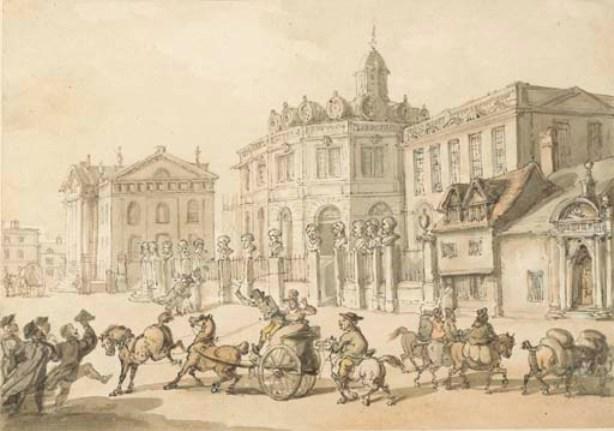 The Sheldonian Theatre And Printing House, Oxford — Thomas Rowlandson