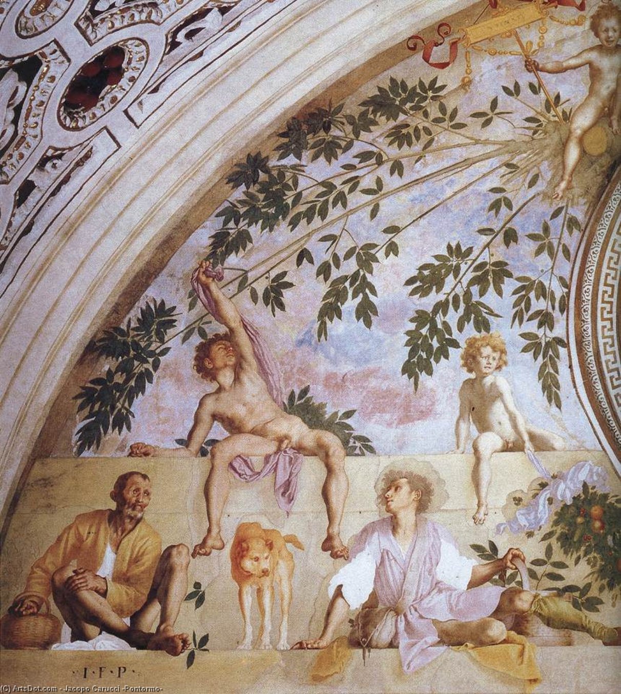 Villamedici - Vertumnus And Pomona (detail) — Jacopo Carucci