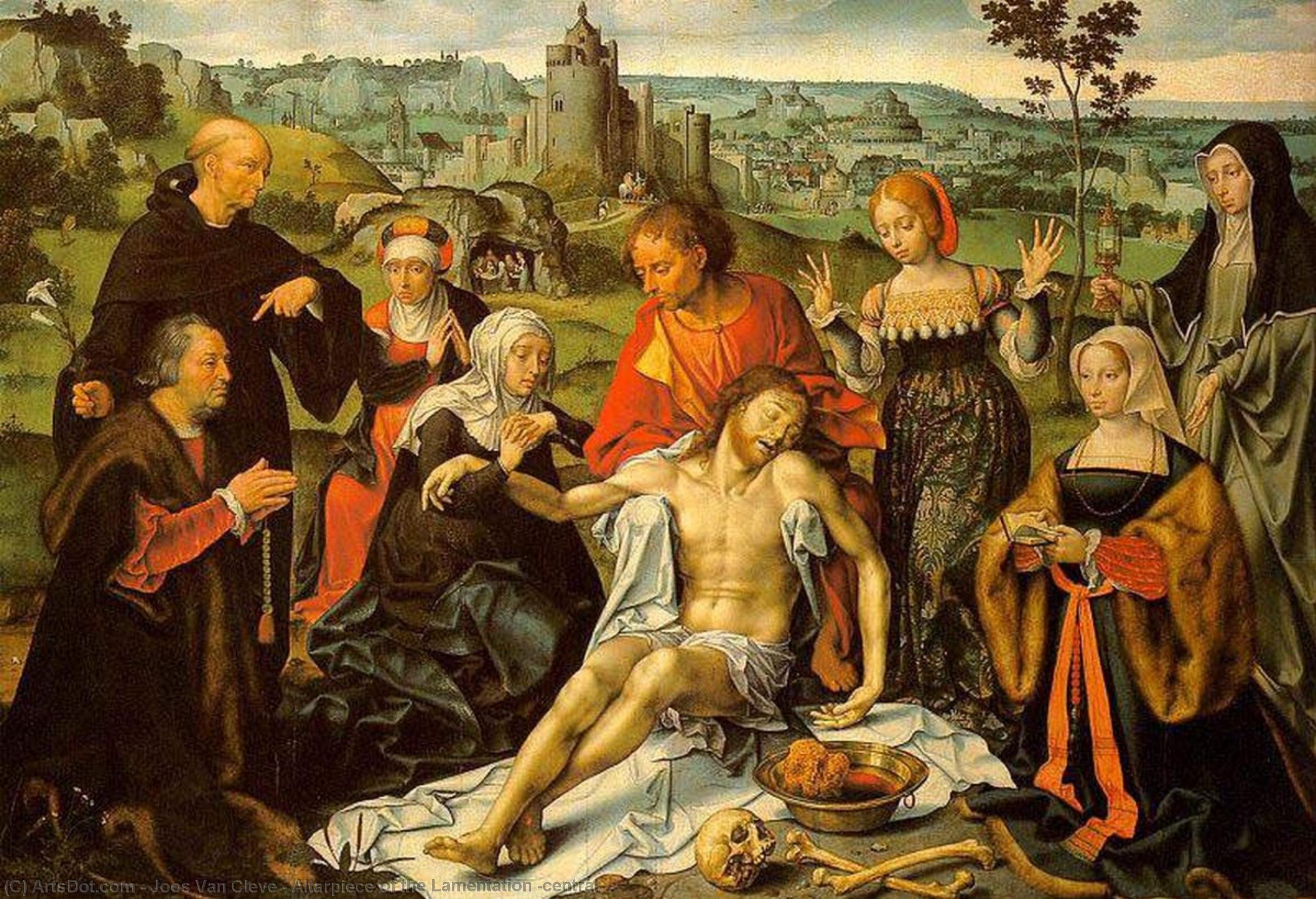 Altarpiece Of The Lamentation (central) — Joos Van Cleve