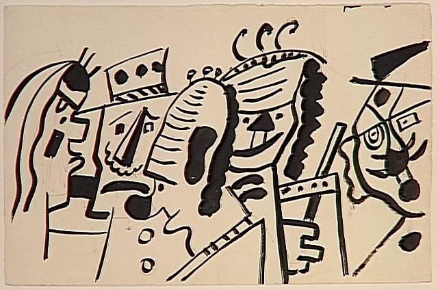 Study For The Circus, The Clowns — Леже