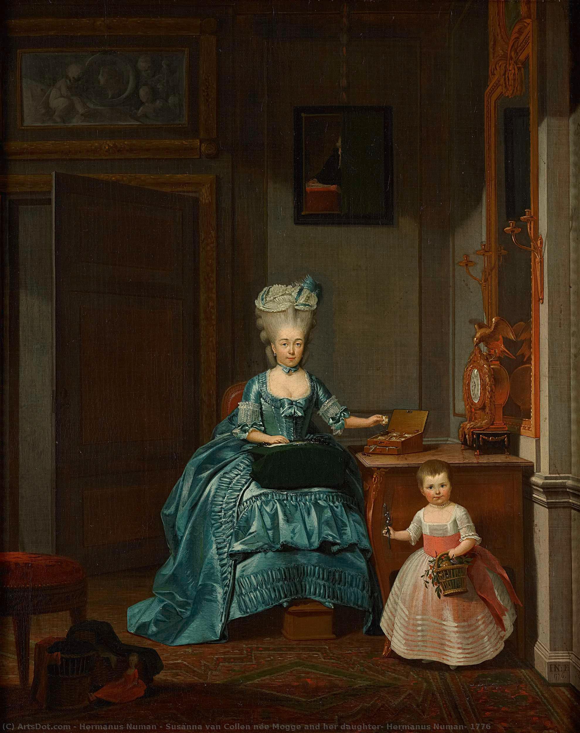 Susanna Van Collen Née Mogge And Her Daughter, Hermanus Numan, 1776 — Hermanus Numan