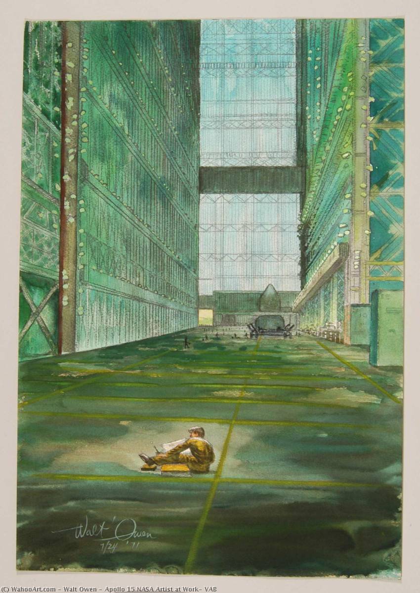 Apollo 15 Nasa Artist At Work, Vab — Walt Owen