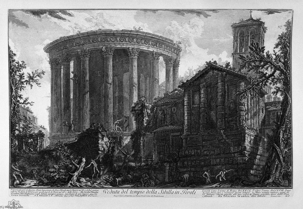 View Of The Temple Of The Sibyl At Tivoli — Giovanni Battista Piranesi