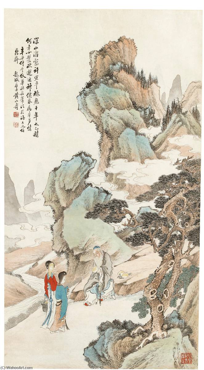 Encountering In The Autumn Mountains, After Hua Yan — Huang Shanshou