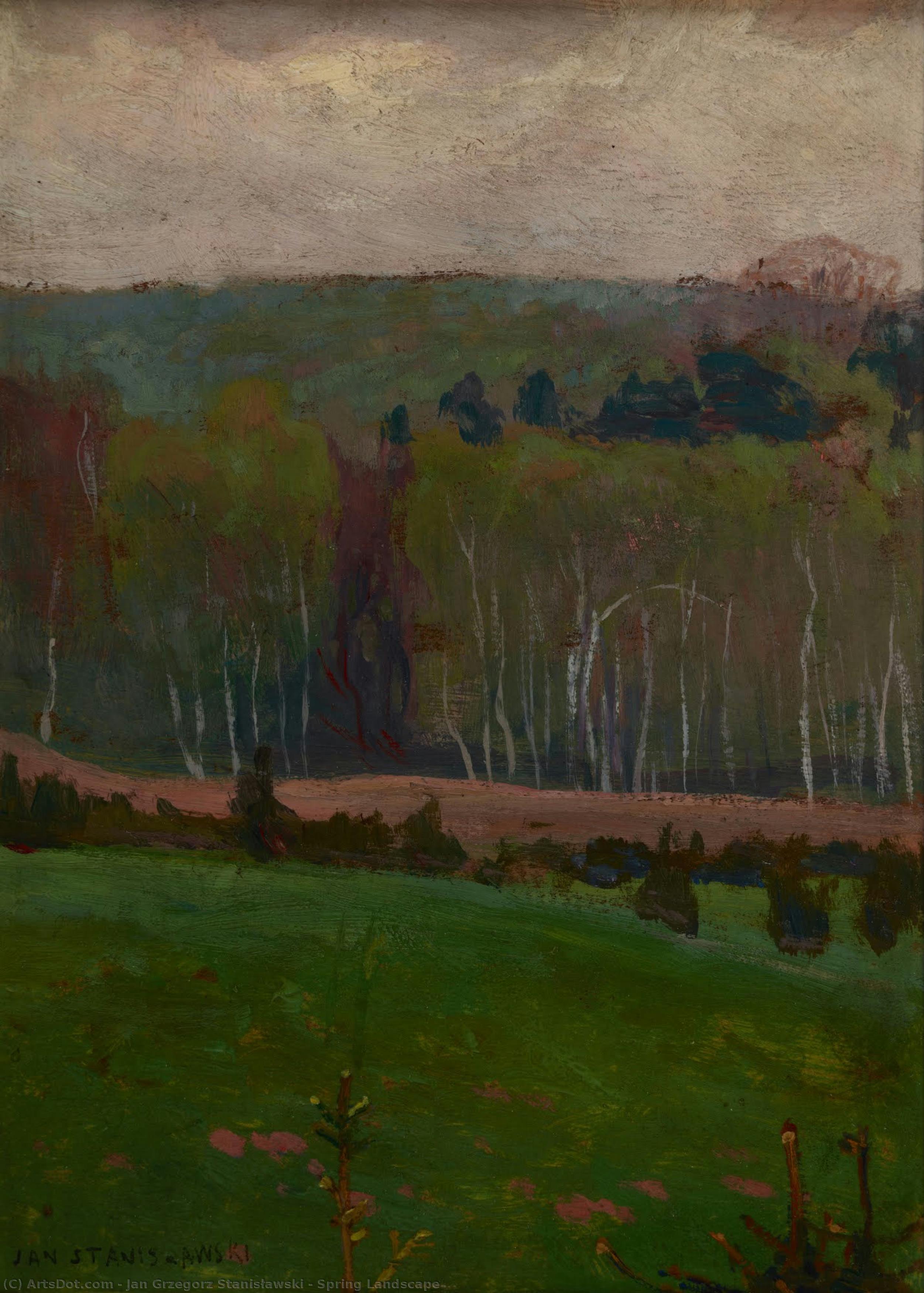 Spring Landscape — Jan Grzegorz Stanisławski