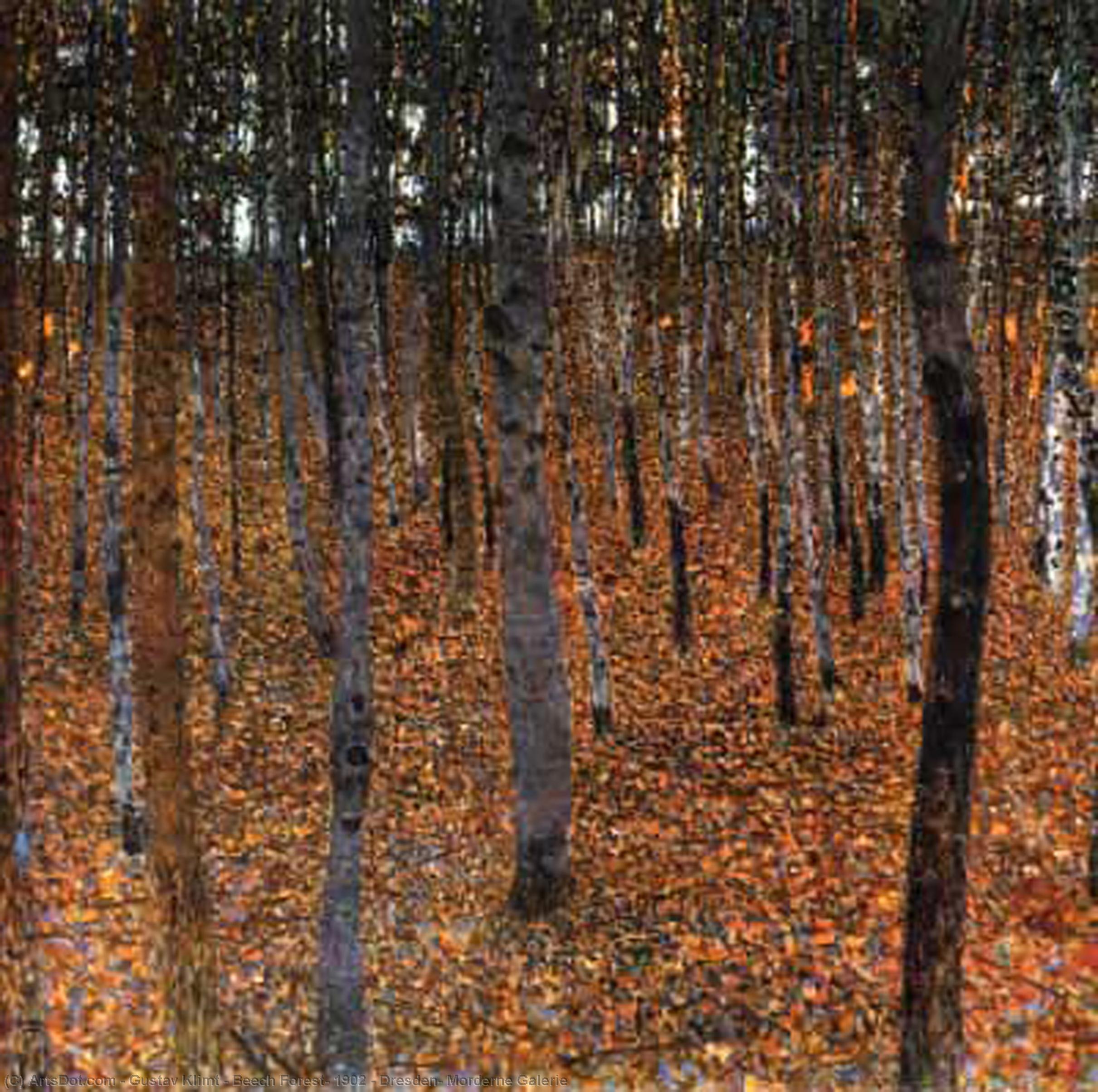 Beech Forest, 1902 - Dresden, Morderne Galerie — Gustav Климпт