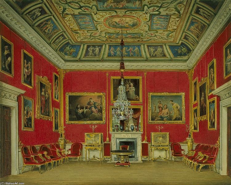 Buckingham House, Second Drawing Room — James Stephanoff