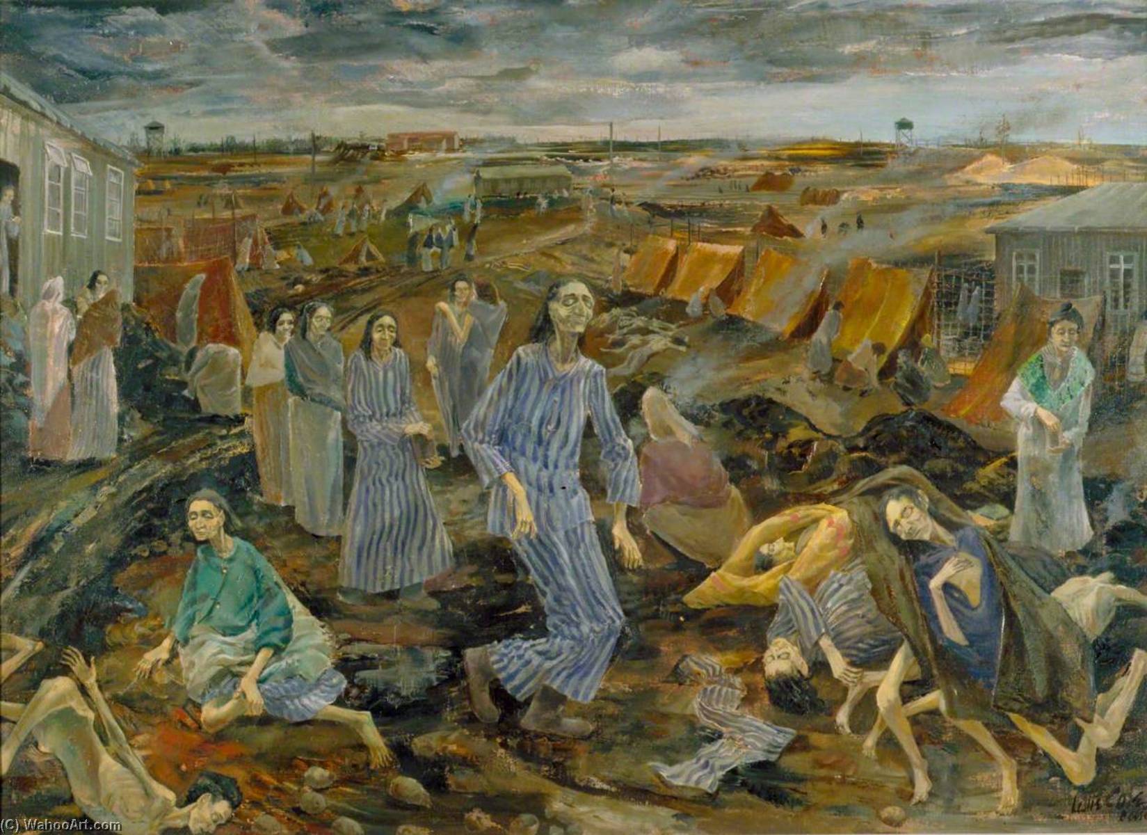 Belsen Camp The Compound For Women — Leslie Cole