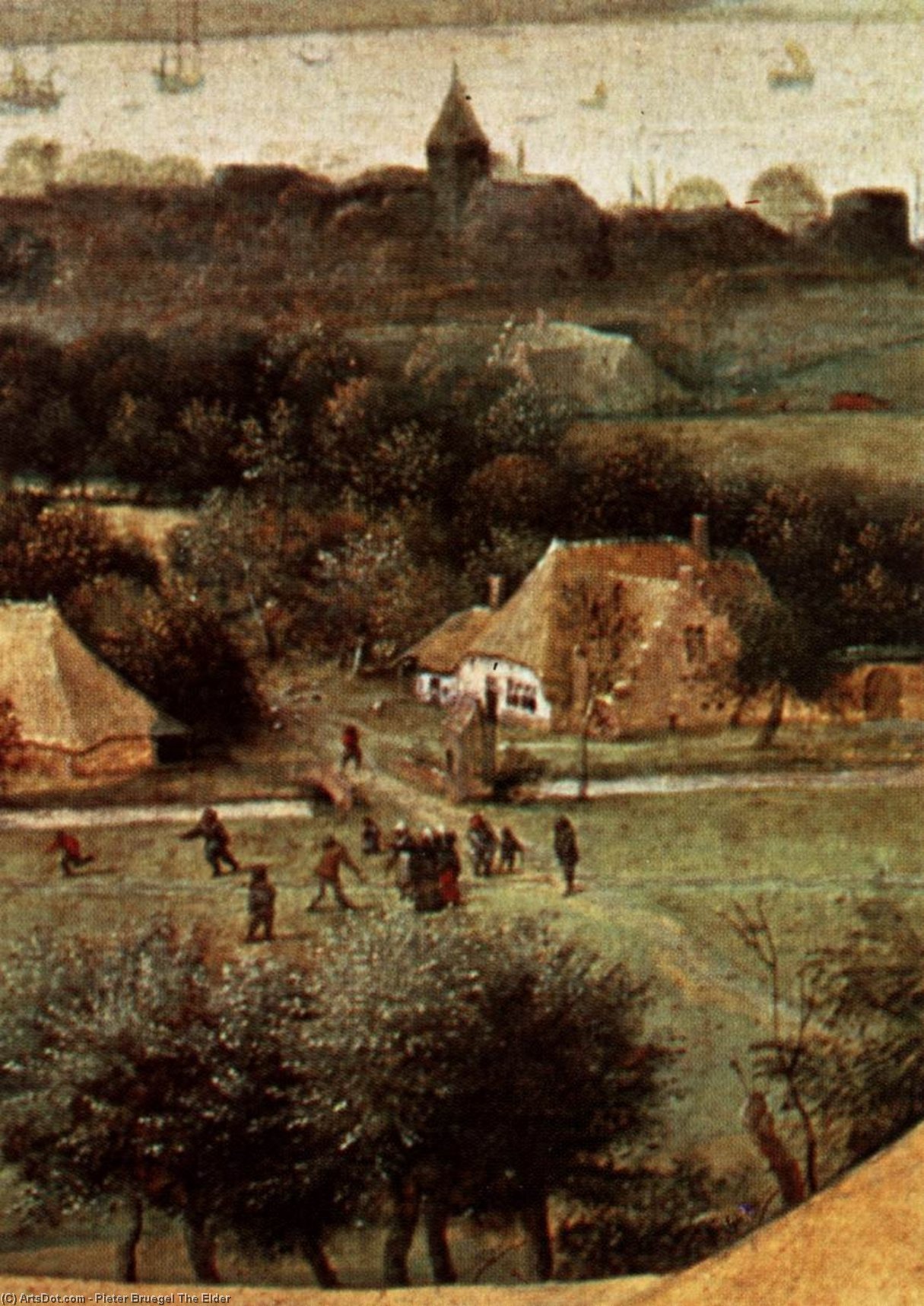 Die Kornernte (detail) — Pieter Bruegel Der Ältere