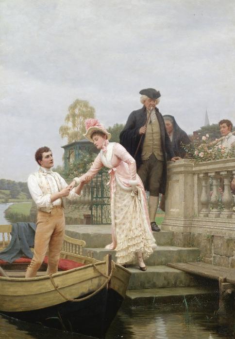 Lay Thy Sweet Hand In Mine And Trust In Me — Edmund Blair Leighton
