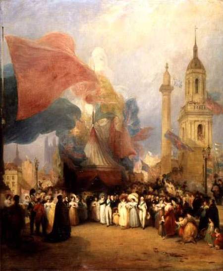 He Royal Procession At The Opening Of London Bridge — George Jones