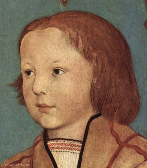 Portrait Of A Young Boy With Blond Hair (detail) — Ambrosius Holbein