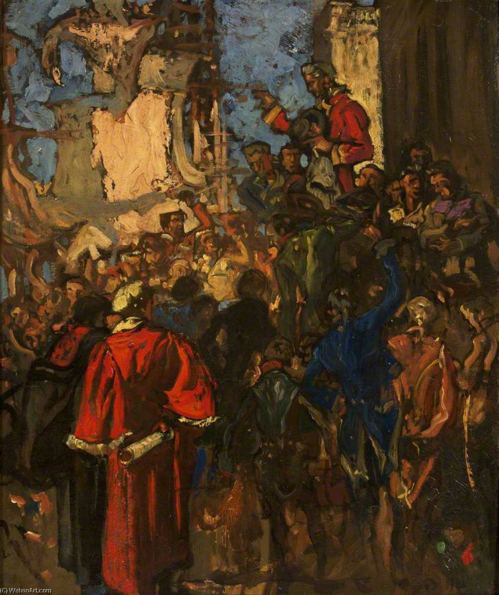 The Chairing Of Edmund Burke In 1774 — Frank Brangwyn