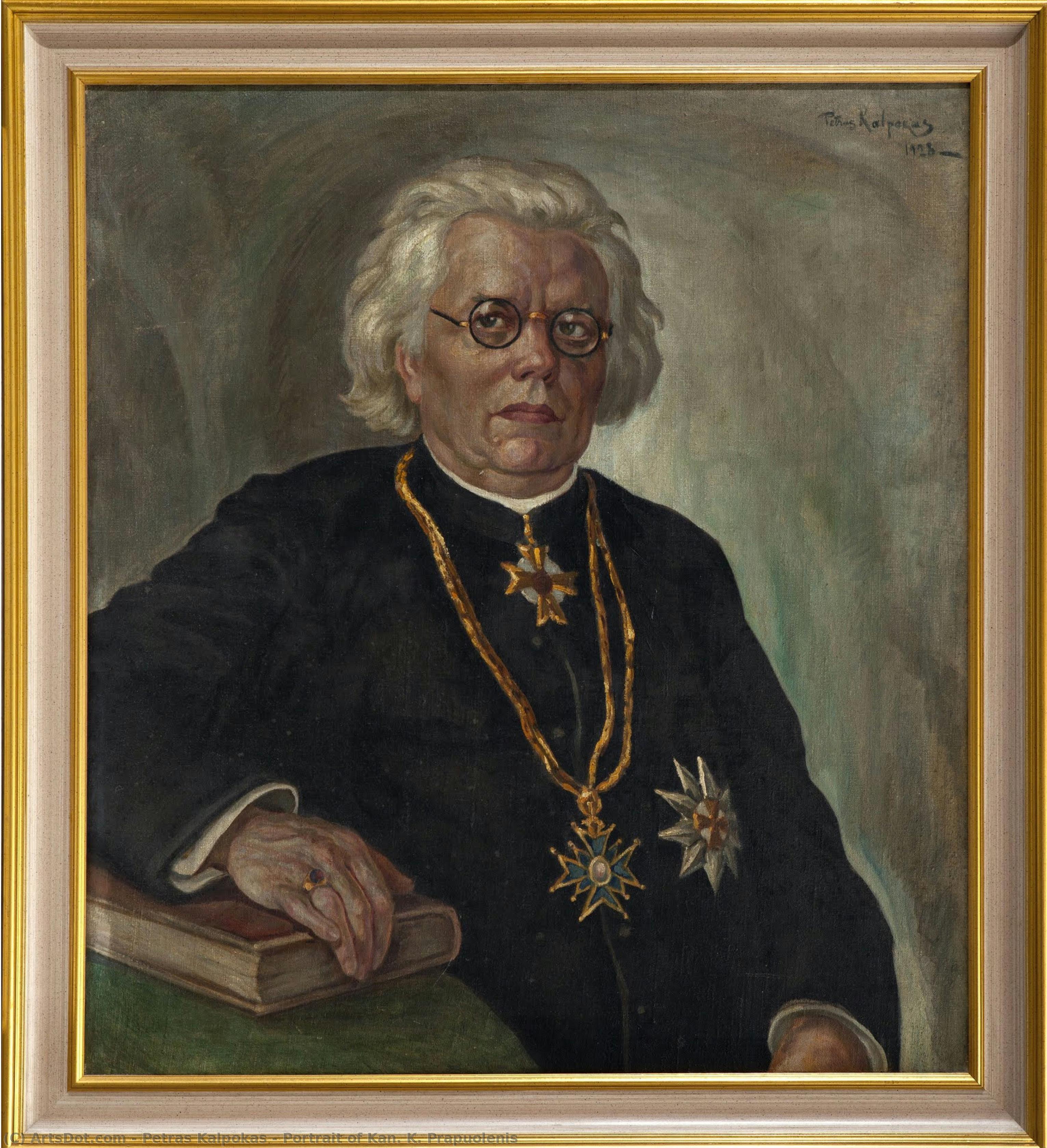 Portrait Of Kan. K. Prapuolenis — Petras Kalpokas