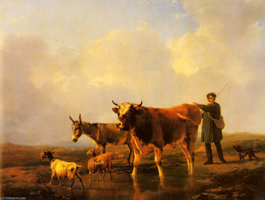 Crossing The Marsh — Эжен Жозеф Вербуеквен