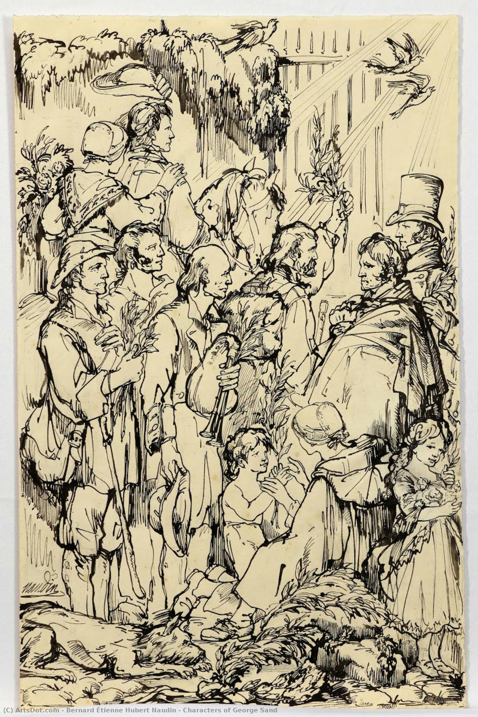 Characters Of George Sand — Bernard Étienne Hubert Naudin